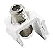 AllSmartLife® 5-Pack RG6 Coaxial TV-F-Type Connector Keystone Jack Insert - White
