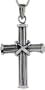 Sterling Silver Cross Pendant, 1.4 in. (35mm) long