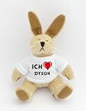 Produkt-Bild: Pl&uuml;sch Hase Schl&uuml;sselhalter mit T-shirt mit Aufschrift Ich liebe Dyson