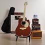 Esteban Vintage Legacy Tan Acoustic Electric Guitar Package w/ Amp, 10 DVDs and Accessories