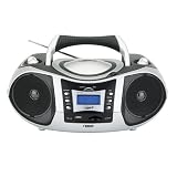 NAXA NX-250 Portable AM FM Radio USB Port MP3 CD Player Boombox Stereo