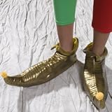 Gold Rubber Leprechaun Shoes