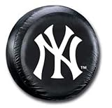 New York Yankees MLB Black Spare Tire Cover Size: Universal Large - 31.25 x 11 Inch
