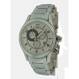 Corvette Mens CR530-M-SVR Chronograph Swiss ISA Movement Day-Date Watch by Corvette