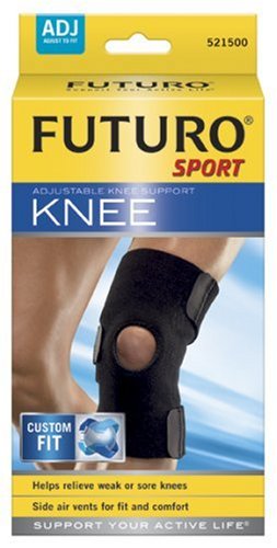 Futuro Sport Adjustable, Knee Support,  1 Support (Pack of 2)