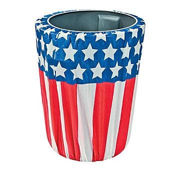 Fun ExpressStars And Stripes Trash Can Cover for Fourth of July - Party Decor - General Decor - Misc General Decor - Fourth of July - 1 Piece