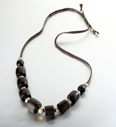Wooden Drum Collar Necklace