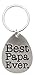 ThisWear Papa Best Papa Ever Metal Pendant Keychain Key Tag