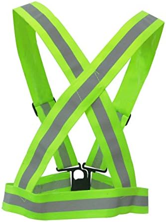 Upalm Reflective Vest provides High Visibility day & night for All Manner Of Outdoor Activities Including Running, Walking, Hiking And Cycling (Yellow, One Size)
