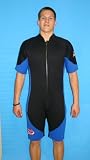 Men's Shorty Style Blue/black Wetsuit Size Large Item # 8910 Men's Shorty Style Blue/black Wetsuit Size Large Item # 8910