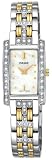 Pulsar Women's PEG881 Crystal Accented Dress Two-Tone Stainless Steel Watch