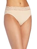 Wacoal Womens Plus-Size Cotton Suede Hi Cut Brief