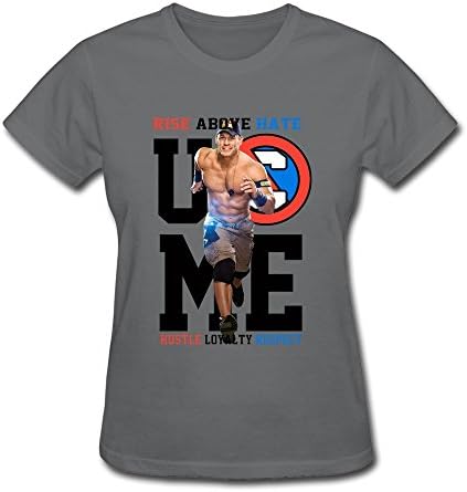 LionLi Women's DeepHeather John Athlete Cena Rise Above Hate T-shirt Size L