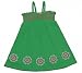 Infant Girl Romantic Eavning Green Dress 100% Cotton - Little Maven 12M