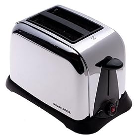 Black and Decker T6000 Classic Chrome 2-Slice Toaster by Black & Decker