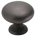 Amerock BP1950-ORB Solid Brass 1-1/4-Inch Diameter Knob, Oil Rubbed Bronze