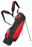 Ergonomix SB01 Golf Stand Bag w/ Izzo Dual Strap RED