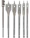 Bosch SB5005 Rapid Feed 6 Piece 3/8-Inch to 1-Inch Spade Drill Bit Assortment with 6-Inch Extension