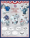 Chicago Cubs 11 x 14 Uniform History Plaque