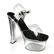 Pleaser Shoes Women��s SPARKLETTE-608/610 6 1/2" Heel Sandal Available in 6 Colors