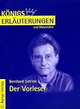 Königs Erläuterungen und Materialien, Bd.403, Der Vorleser
