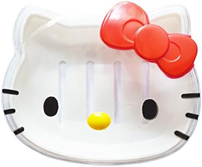 Hello Kitty Soap Dish Soap Holder Box (White)