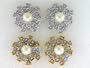 Earrings with Swarovski� Crystal and Faux Pearl