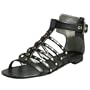 Nine West Women's Ruffian Gladiator Sandal,Black Fabric,7 M US