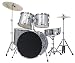 Musical Instruments : Bridgecraft 5 Pc Drum Set with Cymbals - Silver
