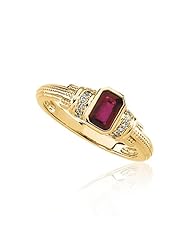 Ruby and Diamond Ring in 14K Gold