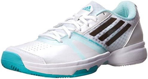 adidas Performance Women's Galaxy Allegra III Tennis Shoe, White/Flash Orange/Night Flash, 9.5 M US