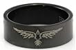 Blackline Bird Wings Design Stainless Steel Ring by BodyPUNKS (RBS-005)