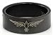 Blackline Bird Wings Design Stainless Steel Ring by BodyPUNKS (RBS-005)