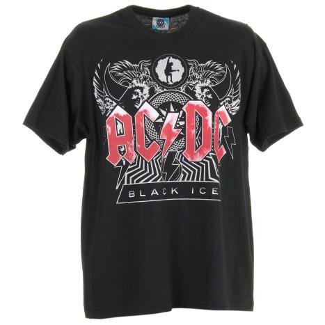 Officially Licensed Mens T Shirt AC/DC – Black Ice ( ACDC / AC DC / AC-DC), Extra Large (XL)
