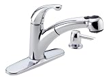 Delta 467-SDPalo Single-Handle Kitchen Faucet with Pull Down Spray Wand and Soap Dispenser, Chrome