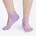 Pack of 4 Yoga Socks,Non Skid Non Slip Toeless Grip Cotton Socks - size Small/Medium