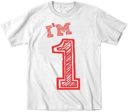 I'm 1 Year Old Cute Birthday Baby Shirt 12 Months White