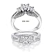 Three-Stone Diamond Engagement Ring 1ctw