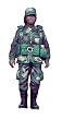 Patriotic African American Woman USA Army Christmas Ornament #W9747