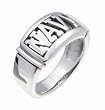 SilverBin Sterling Silver High Polish Cutout Navy Band Ring
