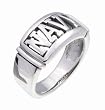 SilverBin Sterling Silver High Polish Cutout Navy Band Ring