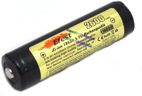 Efest 18650 2600mah 3.7V li-ion Rechargeable Battery with PCB(Button Top Protected)