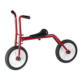 Italtrike 9017 Small Walk Bike - No Pedals - Red