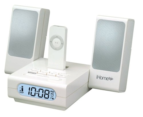 iHome iH18 Portable Travel shuffle (White)