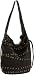 Kooba Bryce Bucket Bag With Grommet Detail,Black,one size