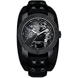 Image of The Rogue Gents Black Dial and Leather Strap Watch