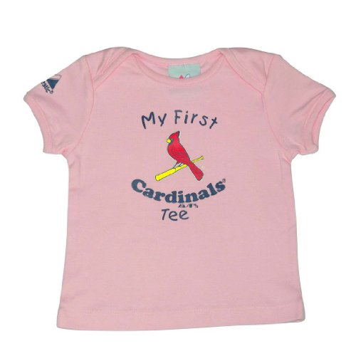 Majestic Infant Baby MLB St Louis Cardinals My First Tee T-Shirt - Pink (Size: 12M)