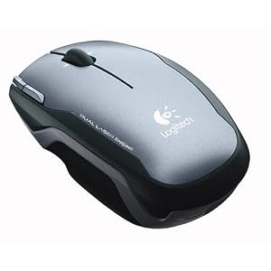 Logitech V400 Laser Cordless Notebook Mouse- Grey by Logitech