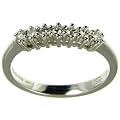 18ct White Gold Ladies 7 Stone 1/4 Carat Diamond Ring
