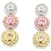 Sterling Silver, Rose Gold Plated and Yellow Gold title=